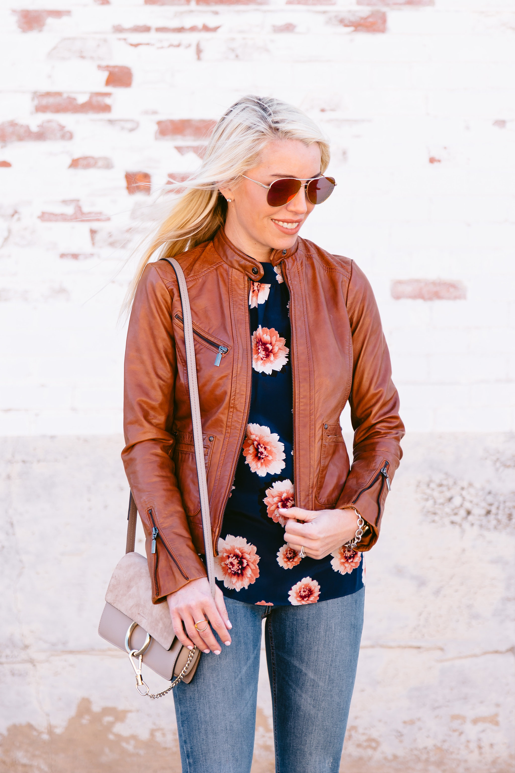 3 Ways To Wear A Leather Jacket This Spring And Looking Stylish While ...