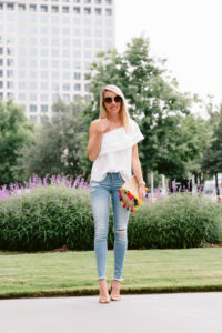 top under $50 - blouse under $50 - spring look - spring outfit - outfit for spring - skinny jeans