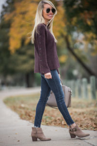 button down sleeve sweater buckle booties for fall suede buckle boots burgundy sweater for fall burgundy sweater with buttons