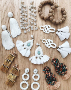 statement earrings - casual earrings - tassel earrings - oversized earrings - hoop earrings - jeweled earrings - statement jewelry - affordable jewelry