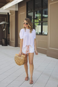 shorts under $100 - affordable outfit - affordable look - neutral flats - neutral shoes