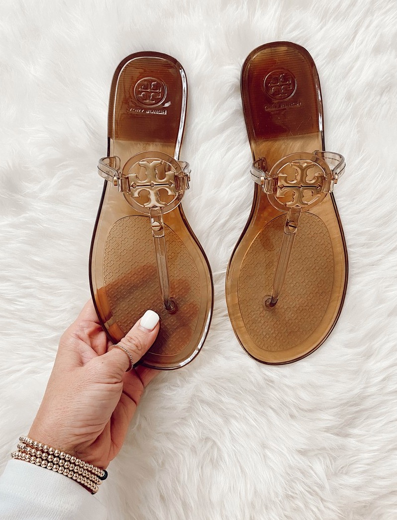 Nordstrom designer sale pick - Tory Burch brown mini miller sandals for spring summer