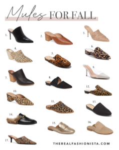 fashion blogger best mules for fall 2019