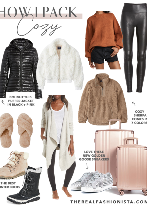how to pack cozy and comfortable for a trip