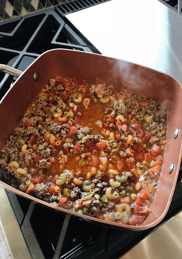 easy taco macaroni skillet recipe for family homemade dinners
