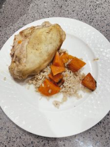 Baked chicken with sweet potatoes homemade recipe