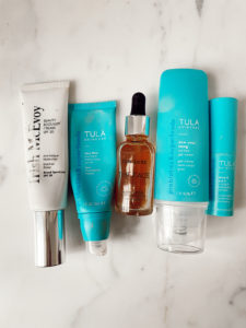 Simple and easy 5 step morning skin care routine - how to clean face in the morning with Tula products