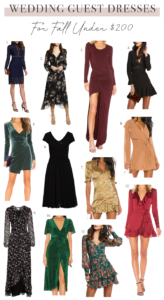 fall wedding guest dresses under 200 on the real fashionista blog