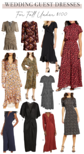fall wedding guest dresses under 100 on the real fashionista blog