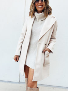 fashion blogger jaime shrayber wearing topshop carly oatmeal winter coat
