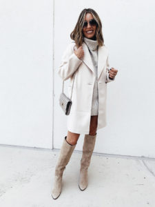 fashion blogger jaime shrayber wearing topshop carly oatmeal winter coat