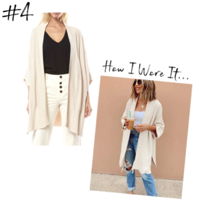 fashion blogger wearing nordstrom o'neill oatmeal cotton cardigan
