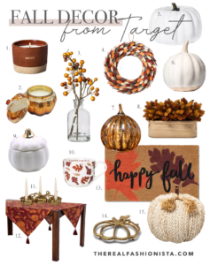 fashion blogger top affordable fall home decor picks from target