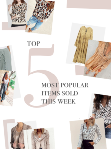 fashion blogger jaime shrayber top 5 most popular items sold this week