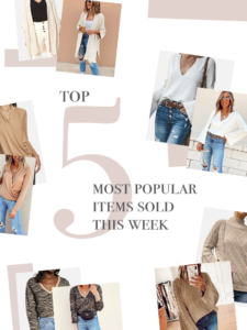 fashion blogger weekly top 5 bestselling sweaters for fall
