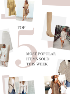 fashion blogger weekly top 5 bestsellers