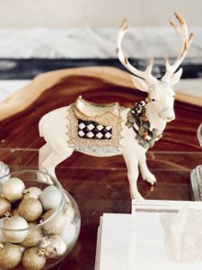 mackenzie childs winter white stag christmas home decor