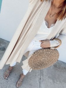 1.state jaime shrayber collection - soft beige long sleeve front cozy cardigan