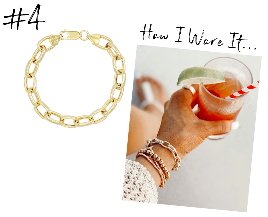 nordstrom adina's jewels large gold link bracelet
