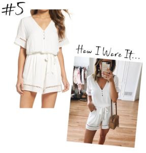 nordstrom fraiche by j white lace inset romper