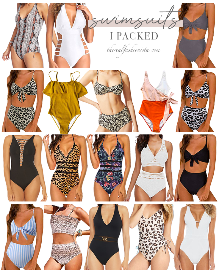 best swimsuits to pack for a summer beach resort vacation