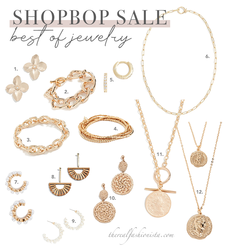 best neutral jewelry - necklaces bracelets and earrings from shopbop sale 2020