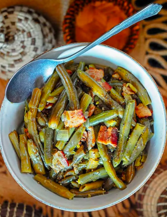 low carb instant recipe green beans and bacon homemade recipe