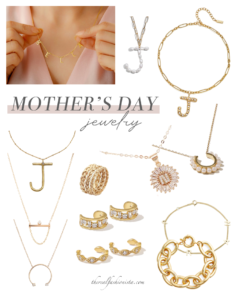 personalized and dainty gold jewelry for mom - mother's day gift guide 2020