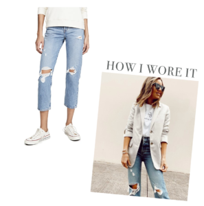 levi's wedgie straight jeans in authentically yours wash