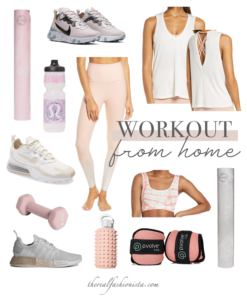 best womens activewear and easy to use equipment to use for home workout