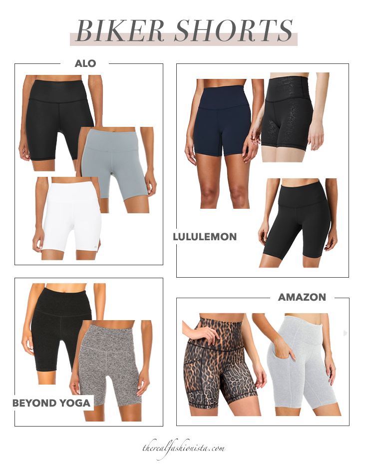 where to buy biker shorts - alo yoga lululemon beyond yoga and amazon