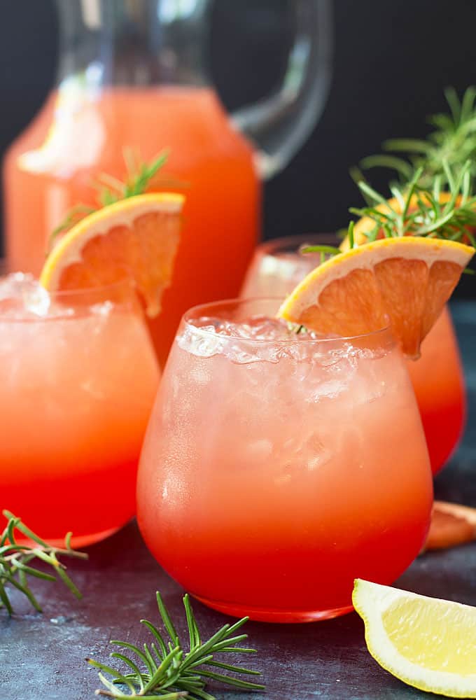 best cocktail to make in summmer - grapefruit sunrise cocktail