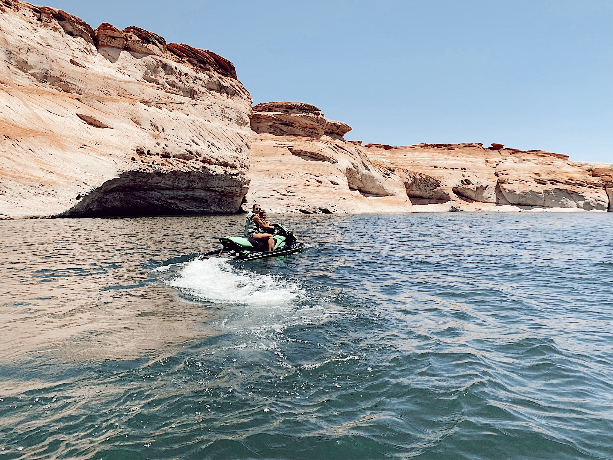 jet skiing at lake powell in page az