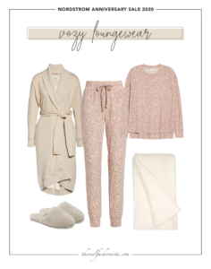 cozy matching loungewear and robe outfit from nordstrom anniversary sale 2020