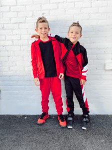 1st and 3rd grade boys back to school activewear outfit ideas