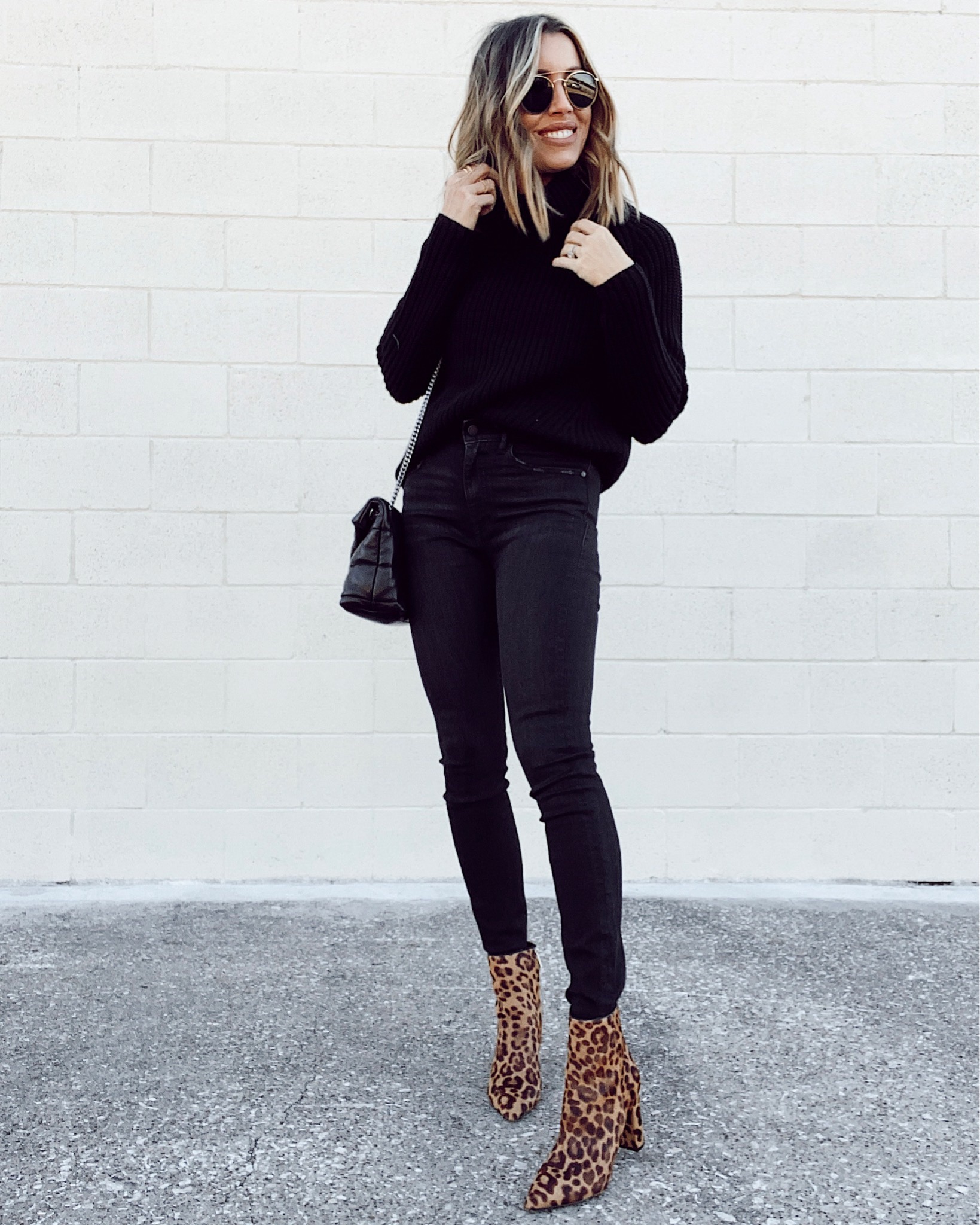 cute black sweater and black jeans amazon outfit