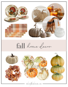 best fall home decor roundup from pottery barn and crate and barrel