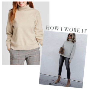 target basic long sleeve turtleneck sweater
