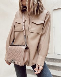 outfits ideas for chanel boy flap bag in blush pink