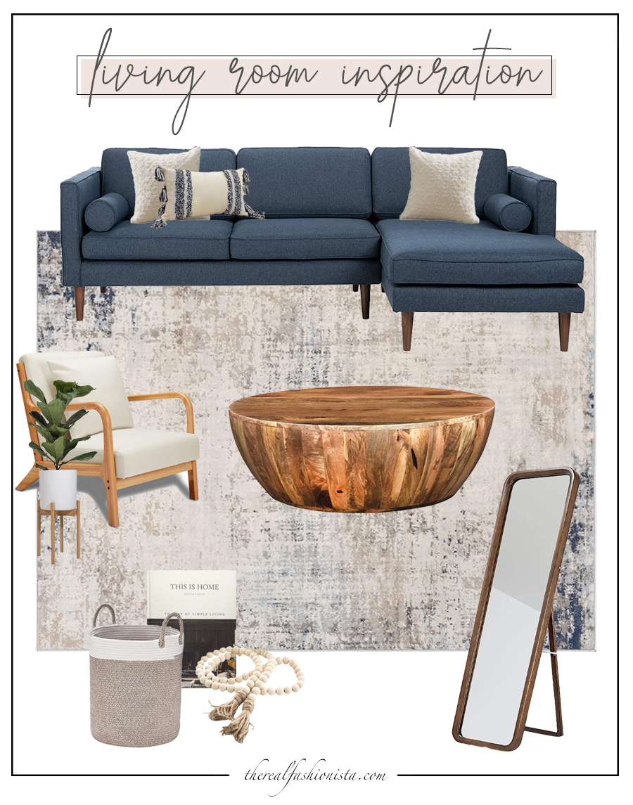 Jaime Shrayber Living Room, Living Room Decor With Navy Couch