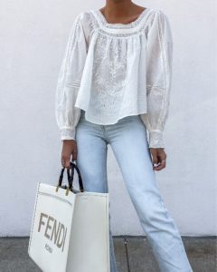 free people faraway fields ivory white long sleeve lace top