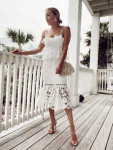 wedding season white dress, summer fashion