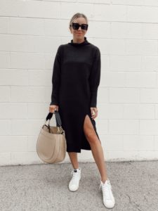 sweater dress, fall fashion, blogger