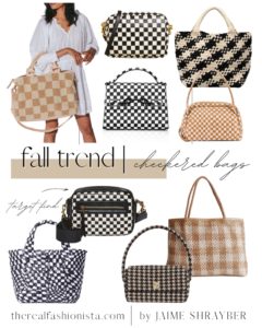 checkered bags, fall trend, fashion